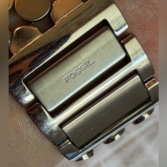 Fossil Vintage Silver Tone Statement Bracelet Watch,EUC - Picture 4 of 7